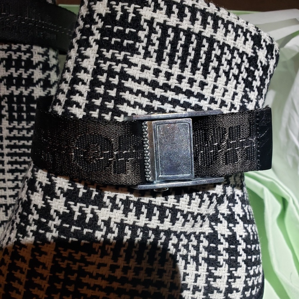OFF-WHITE Wool Plaid Ankle Boots - Picture 7 of 8